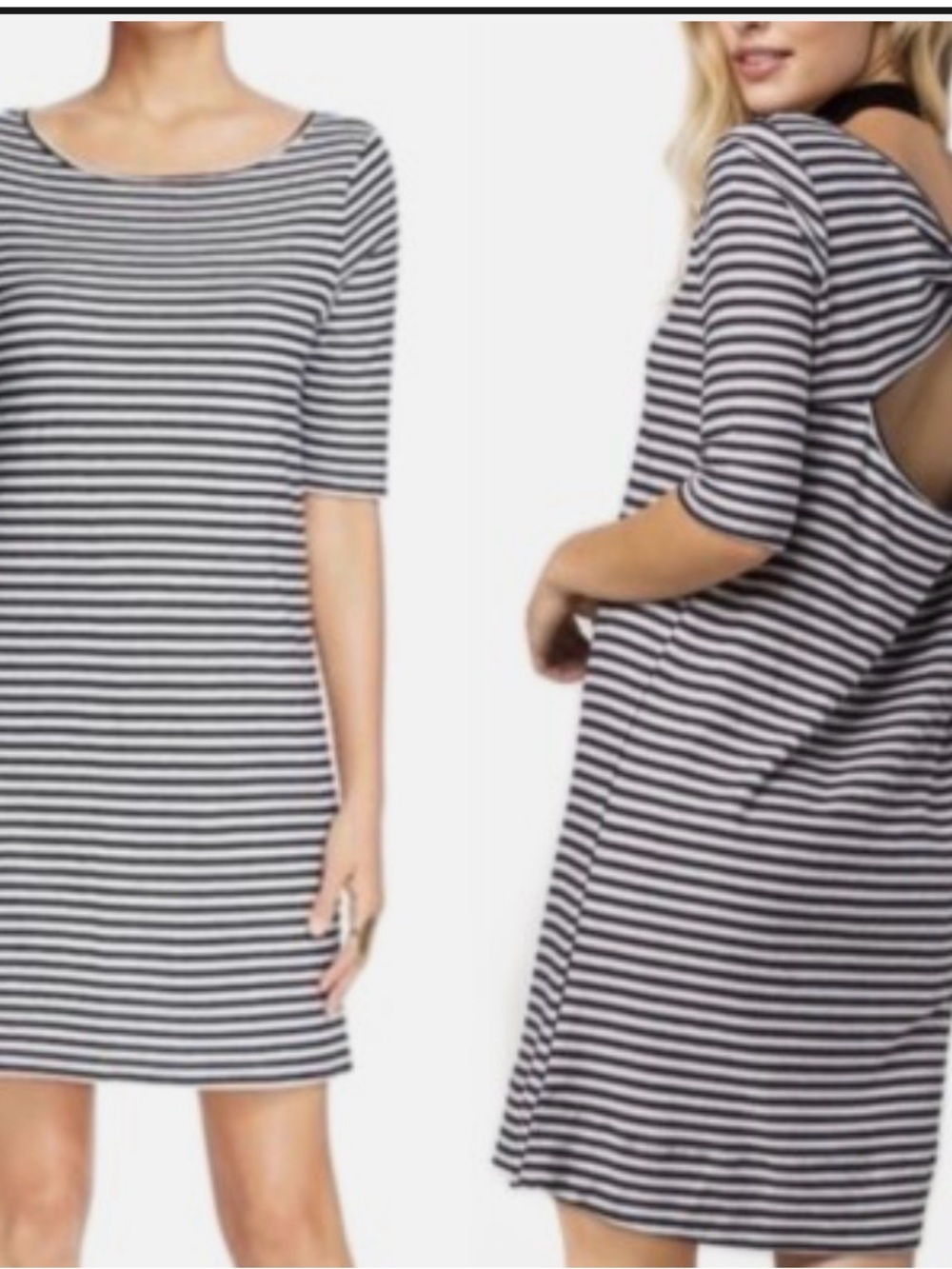 Free People “ Frenchie” stripe tshirt dress